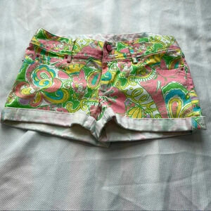 Lilly‎ Pulitzer Chin Chin Clifton Shorts denim cotton 2